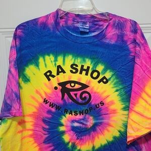 Tie Dye tshirt Size XXL Psychedelic Rave Intense Color Beach
